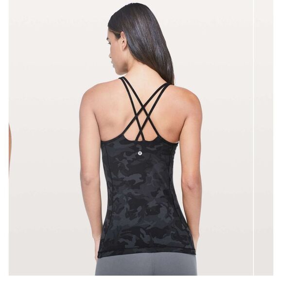 Lululemon Free To Be Tank Incognito Camo Multi Grey size 8 - Picture 2 of 10